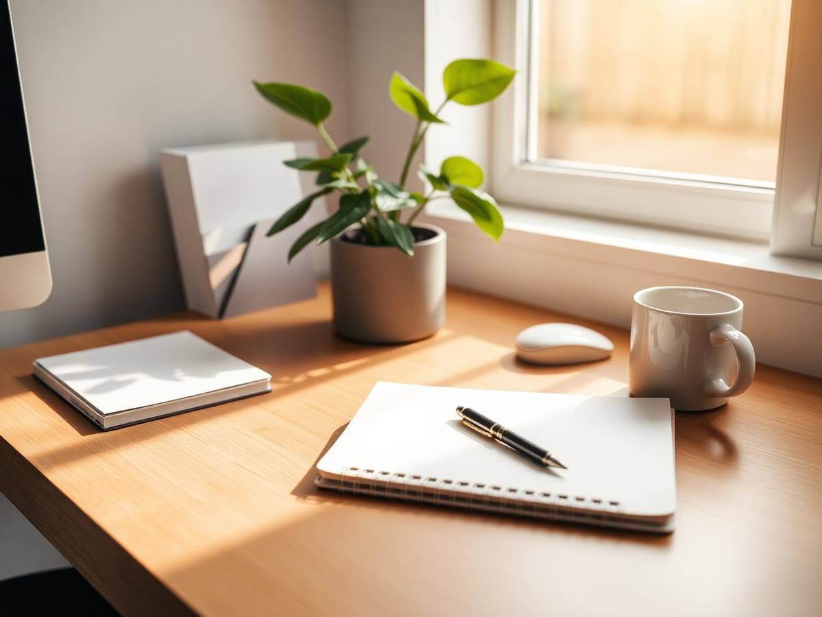 The studio desk