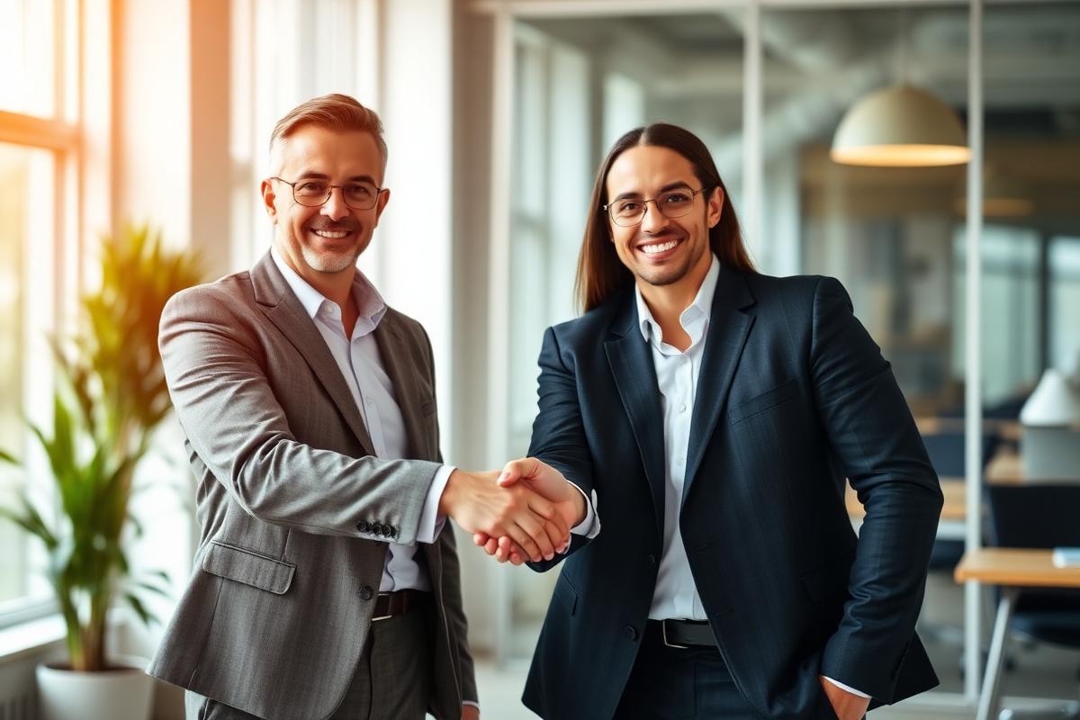 Business handshake